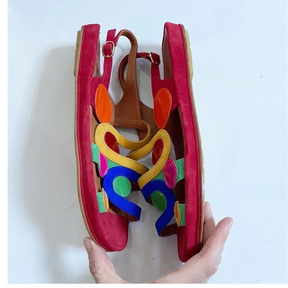 NEW L’Amour Des Pieds Darrius Multicolor Leather Comfort Sandal size 39.5 US 9 - Picture 6 of 10